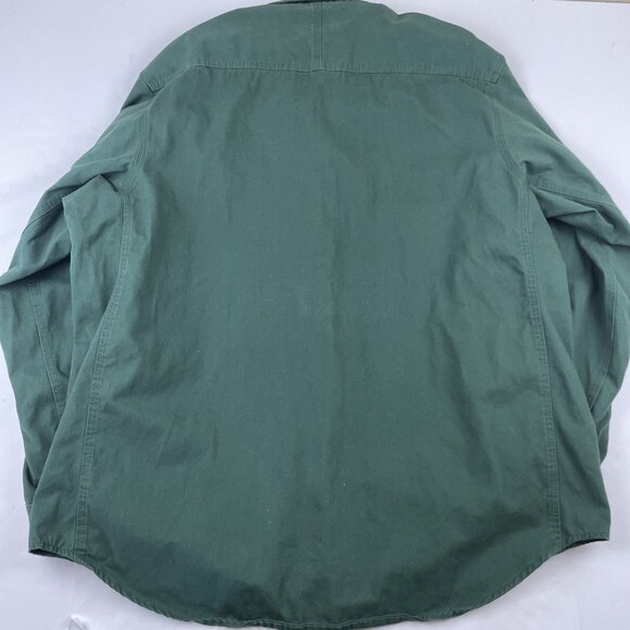 Wrangler Riggs Workwear Shirt Men's XXL Green Twill Button Down Long Sleeve - Picture 3 of 11